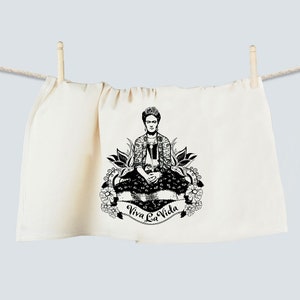 Frida Viva La Vida Flour Sack Towel image 1