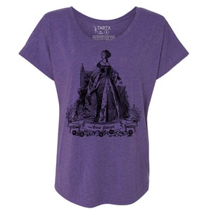 Anne Boleyn Tri-Blend Wide Neck Dolman Tee Shirt  XS-3XL discontinued colors sale