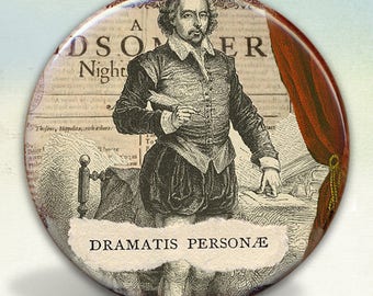 William Shakespeare Pocket Mirror tartx