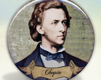 Chopin Romantic Composer pocket mirror