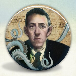 H.P. Lovecraft Pocket Mirror tartx