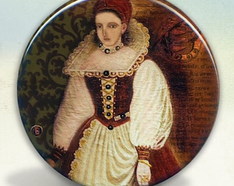 Countess Elizabeth Bathory pocket mirror tartx