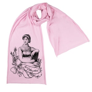 Jane Austen Screen printed Cotton Scarf