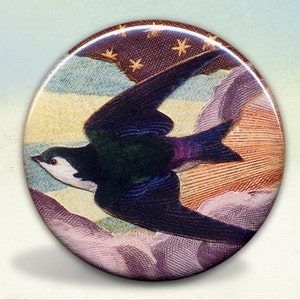 Swallow bird pocket mirror tartx