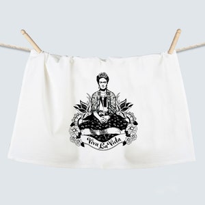 Frida Viva La Vida Flour Sack Towel image 3