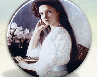 Tatiana Nikolaevna Romanov of Russia pocket mirror