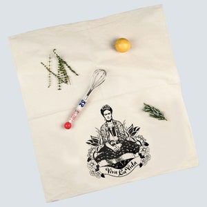 Frida Viva La Vida Flour Sack Towel image 4