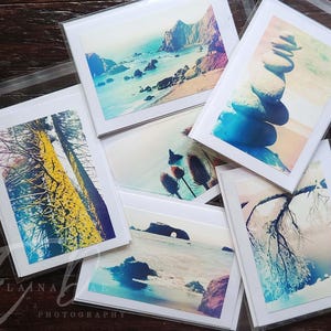 Retro Photo Cards (6-pack) with envelopes, handmade 5x7 greeting cards, 4x6 original frameable photos, blank cards, any occasion