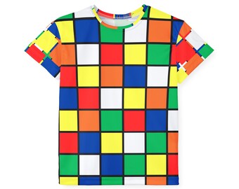 Speed Cube Pattern Kids Sports Jersey (AOP)