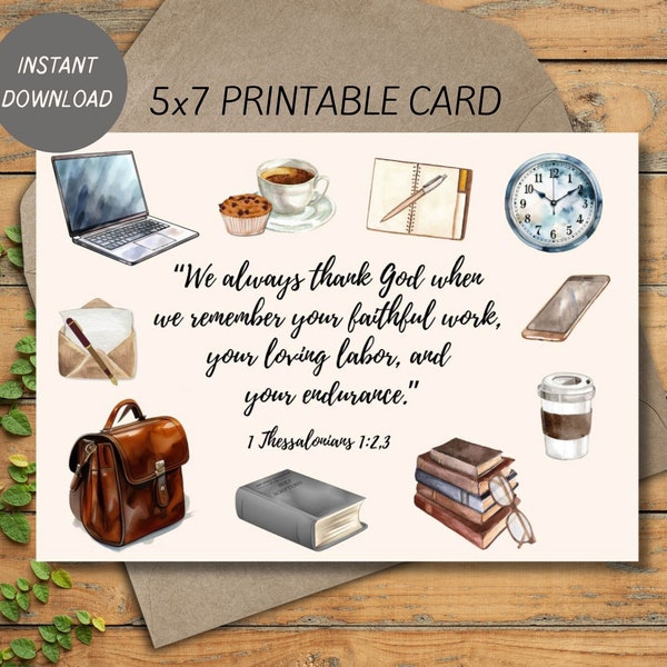 JW Brother Appreciation Printable Card | JW | Pioneer Thank you card | JW Elder Gift Thank you Card | Digital Download | jw Printables