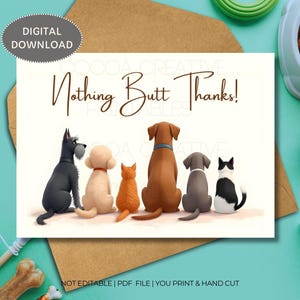 Veterinarian Thank You | Vet Staff Thank you card | Vet Tech thank you | Vet Assistant Thank you | Veterinarian Thanks | Funny Dog Cat Cards