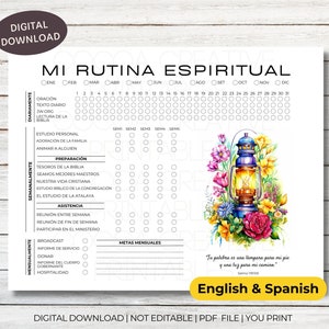 JW Spiritual Routine Checklist | JW Organizer | JW Printables ...