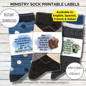 JW Dienst-Sockenetiketten | JW Pionier Geschenke
