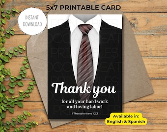 JW Elder Appreciation Printable Card | JW | Elder Thank you card | Elder Gifts | Digital Download | JW Printables | Jw Brother Thank you