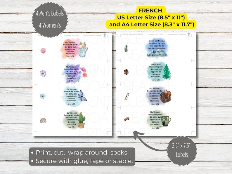 JW Ministry Sock Labels | JW Pioneer Gifts image 5