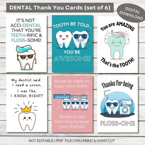 Cartão de agradecimento ao dentista | Cartão de agradecimento à equipe odontológica | Obrigado ao higienista | Obrigado ao assistente odontológico | Cartão da semana da higiene dental