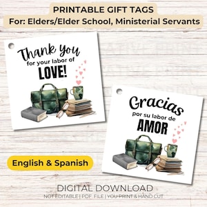 Afdrukbare JW Elder-cadeaukaartjes | jw Elder School-cadeaukaartjes | Cadeaukaartjes voor dienaar | jw Brother-cadeaukaartjes | Afdrukbare JW-cadeaukaartjes