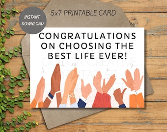 JW Baptism Card | Best Life Ever Gift (Digital Download)