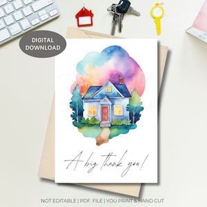 de remerciements pour agent immobilier | Merci à l'agent immobilier | de remerciements immobiliers | Merci pour votre nouvelle maison | Merci de nous avoir aidés à déménager