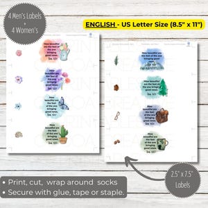 JW Ministry Sock Labels | JW Pioneer Gifts image 3