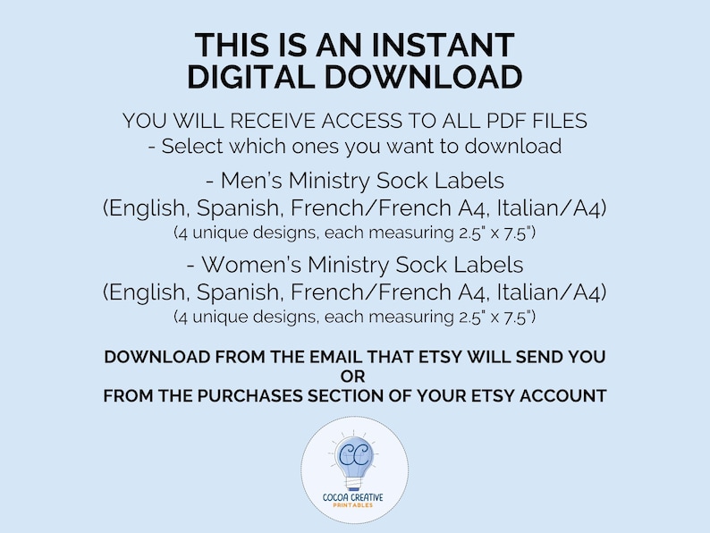 JW Ministry Sock Labels | JW Pioneer Gifts image 7