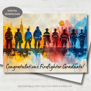 de diplôme de pompier | Académie des pompiers | Académie des pompiers | Cadeau pour diplômé pompier | Diplôme de pompier | Téléchargement numérique