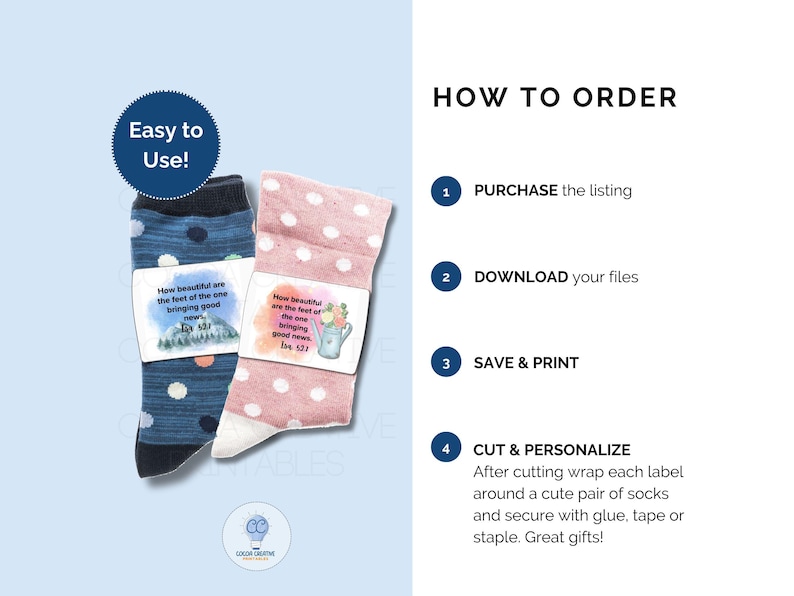 JW Ministry Sock Labels | JW Pioneer Gifts image 8