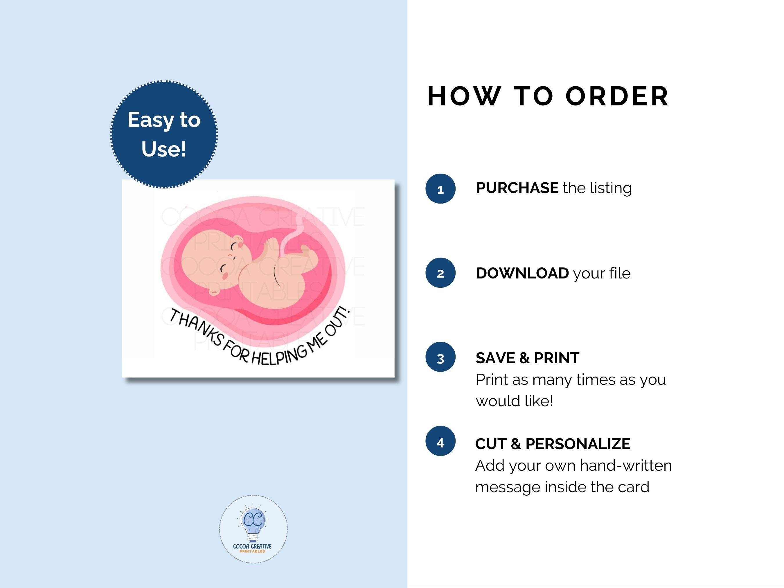 OBGYN Thank You Card Labor and Delivery Nurse Thank You L&D ...