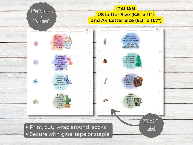 JW Ministry Sock Labels | JW Pioneer Gifts image 6