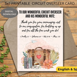 JW Circle Overseer Dankeskarte zum Ausdrucken | Circu Aufseher Wertschätzung Karte | JW Printables | Digitaler Download | Kreis-Aufseherkarte