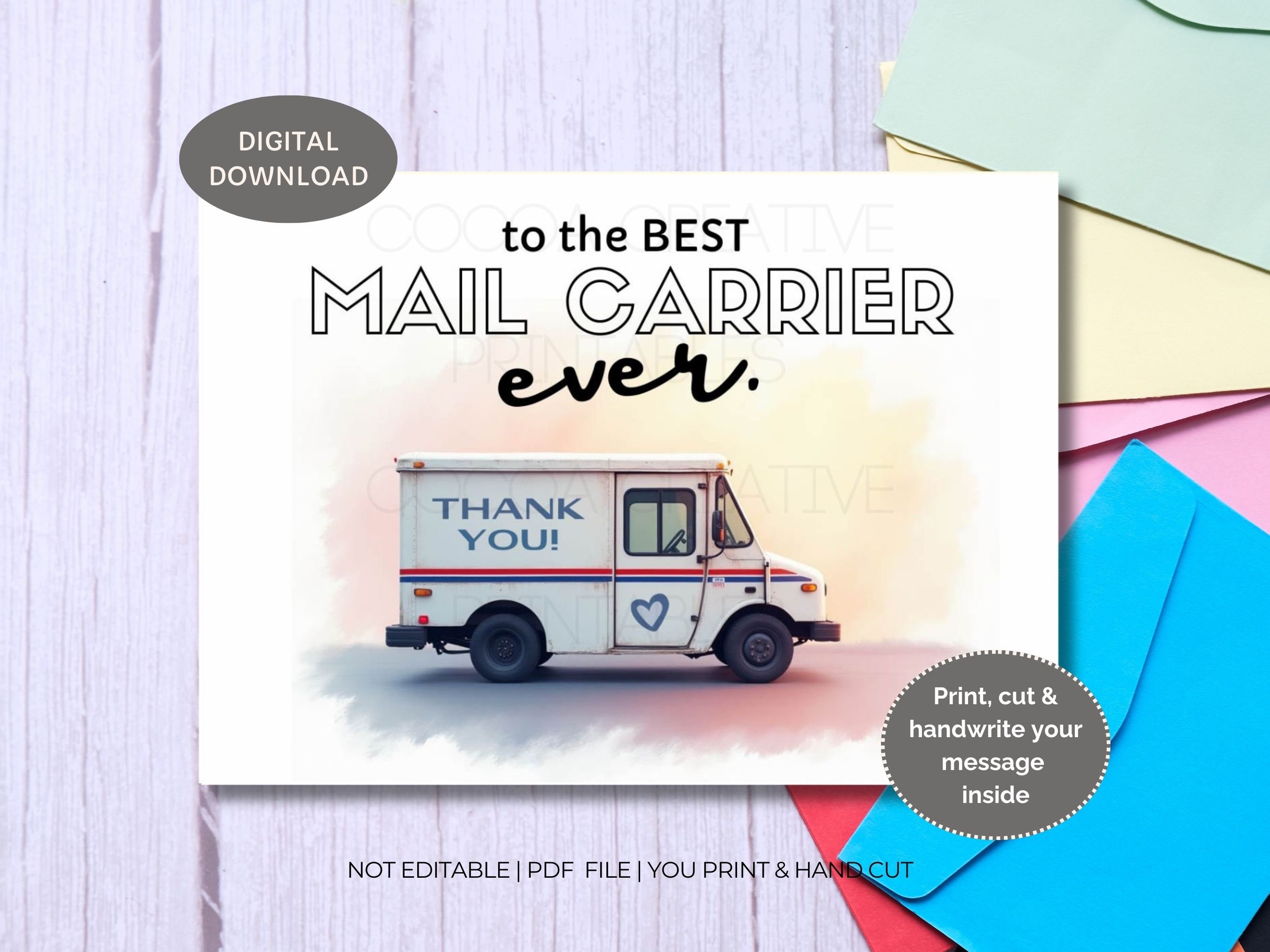 Mail Carrier Thank You Cards