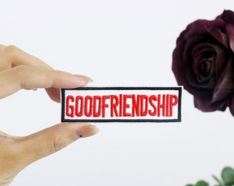 gute Freundschaft Aufnäher, Aufbügler zum aufbügeln, Applikation, Aufbügler, Bügelbild, Aufbügler,