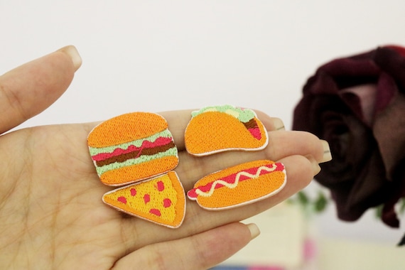 Taco Stick On Chenille Patch Taco Stick On Chenille Patch