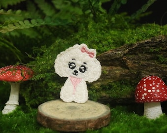 poodle patch, dog patch, cute, iron on patch, embroidered patch, applique, iron on clothing labels,