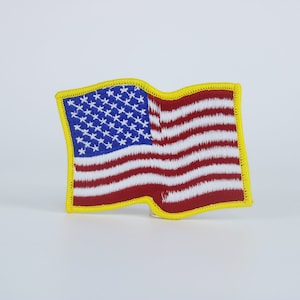 Écusson drapeau battant l&#39;Old Glory, écusson drapeau américain, écusson thermocollant, écusson brodé, appliqué, fer sur les étiquettes de vêtements,