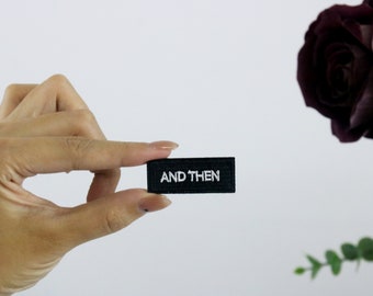 little tiny and then patch,iron on patch, embroidered patch, applique, iron on clothing labels,