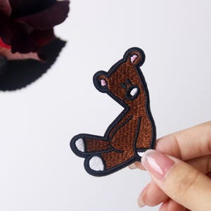 teddy bear patch, doll patch, iron on patch, embroidered patch, applique, iron on clothing labels,