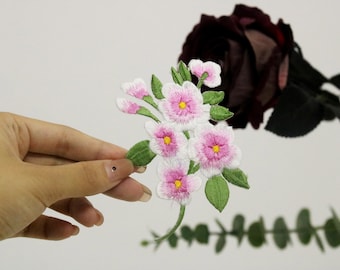 1 Par De Apliques De Flor De Renda Costurar Em Remendos | MercadoLivre