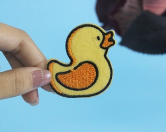 lindo parche de pato, parche para planchar, parche bordado, aplique, etiquetas de ropa para planchar,