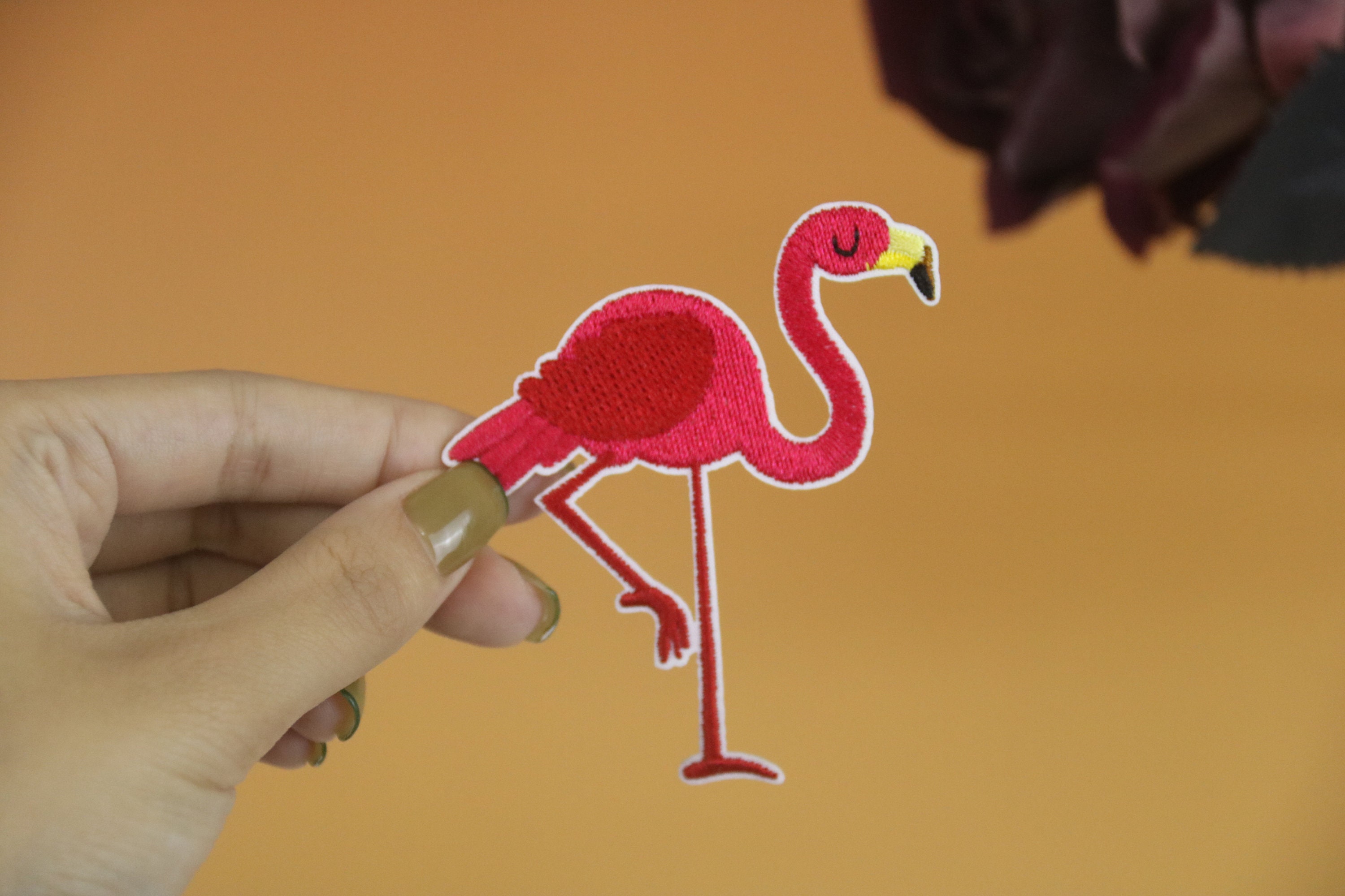 Parch Con Diseño Flamenco Para Planchar, Pegatinas Térmicas Para