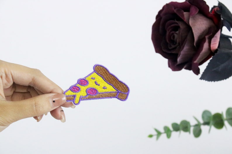 Pizza Path Pizza Patch, Cartoon, Iron on Patch, Embroidered Patch, Applique, Iron ...