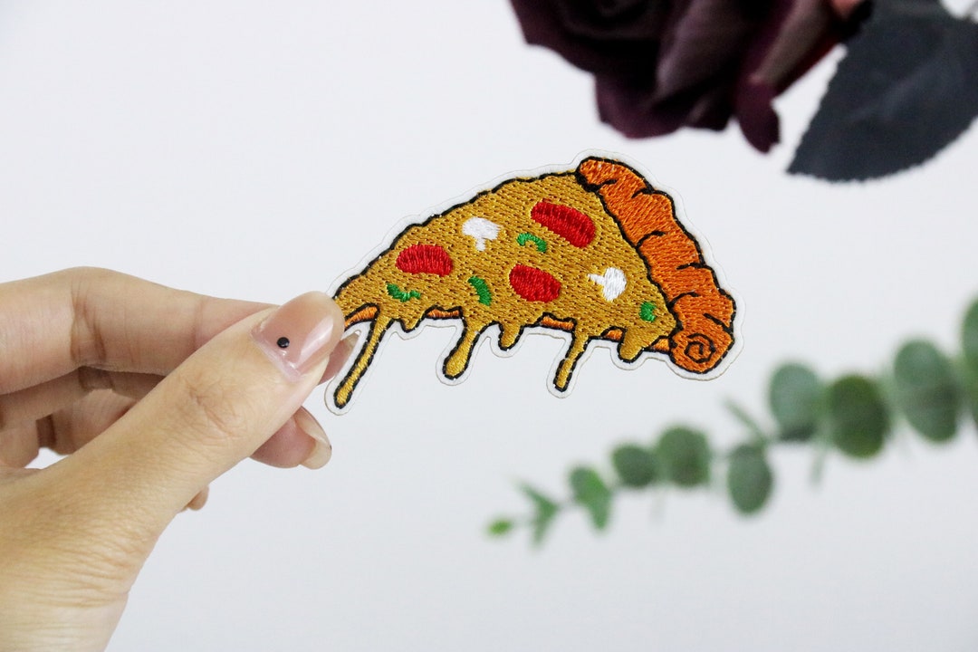 Pizza Path Delicious Pizza Patch, Iron on Patch, Embroidered Patch, Applique, Iron ...