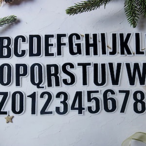 remendo de letras personalizadas pretas, remendo de número, remendo de ferro, remendo bordado, remendo de alfabeto, remendo de nome,