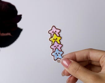 cute comic stars patch, iron on patch, embroidered patch, applique, iron on clothing labels,