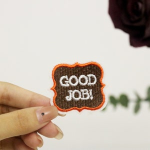 gute Arbeit Aufnäher, Aufnäher, Aufbügler, Aufnäher, Aufbügler, Applikation, Aufnäher, Aufbügler, Bügelbild, Aufbügler, Bügelbild,