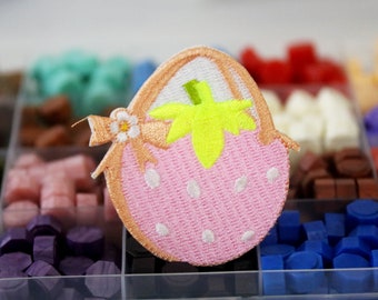 écusson de sac de fraises, écusson thermocollant, écusson brodé, appliqué, fer sur les étiquettes de vêtements,