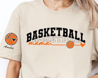 Custom Basketball Mom Shirt, Personalized Basketball Mom T Shirt, Customized Basketball Mom Gifts, Basketball Mama Tee, Basketball Mom Shirt