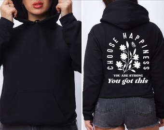 Choose Happiness Boho Flannel Shirt, Happy Shirt,Motivational Sweatshirt, Counselor Shirt, Workout Shirt, Choose Happiness Sweatshirt
