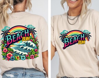 Beachbum Beach Bum Shirt, Palm Tree Summer Shirt, Beach Tee Ocean Oversized Shirt, Vacation Shirt, Family Matching Vacation Shirt, Fun Beach