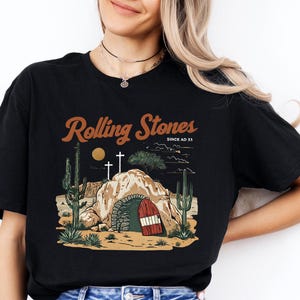 Rolling Stones Shirt, Trendy Easter Clothing Shirt, Jesus Christ Shirt, Gift For Christian Shirt, Faith-Based Graphic Tee, Gift For HerTee